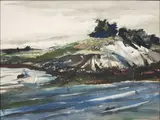 Andrew Wyeth, Coming Storm, watercolor on Arches paper