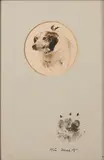 Andrew Wyeth, Grover (His Mark), unsigned; with Grover's paw print and inscribed 'His Mark' (in ink, lower right); with an informational write-up from the ex-owners (affixed to the backing)