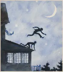 Jamie Wyeth, For Zimmie..., watercolor on paper