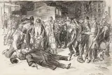 John Sloan, "Why Did He Do It?", pencil and ink on paperboard