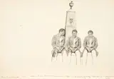 Henry Casselli, Hear No, See No, Speak No Evil, graphite on paper