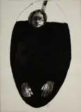 Leonard Baskin, Big Little Man, 1971, ink on Arches paper