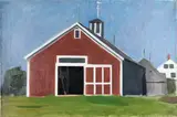 Myron Lechay, Old Barn, Kennebunk, ME, oil on canvas
