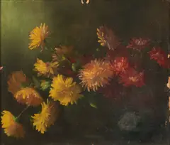 Lemuel Wilmarth, Still Life with Flowers, 1885, oil on canvas