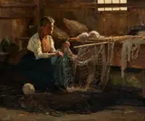 Anna Wood Brown, Fisherman's Wife, oil on canvas