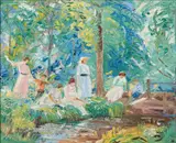 Albert Henry Krehbiel, Brookside Frolic, circa 1920, oil on canvas