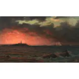 William Moore Davis, Montauk Point, oil on canvas