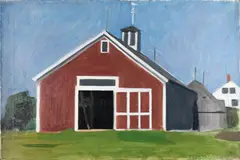 Myron Lechay, Old Barn, Kennebunk, ME, oil on canvas