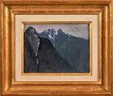 Frederick Judd Waugh, Head of Jervis Inlet from Queen's Reach, oil on board