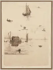 Study for Salem Harbor by Frank Weston Benson, unsigned; inscribed 'His Trial Pieces/81.25.10' (in pencil on the reverse), offered Jan 2025