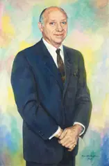 Boris Chaliapin, Portrait of Jacob K. Javits, oil on canvas