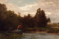 Thomas Hill, Tranquil Afternoon, oil on canvas