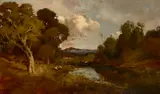 William Keith, Distant View of Mount Tamalpais, circa 1905, oil on canvas