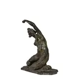 Arthur Putnam, The Mermaid, bronze with green patina