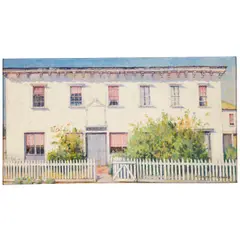 M. Evelyn McCormick, Stevenson House, Monterey, oil on canvas
