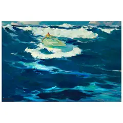 Armin Carl Hansen, Crossing the Bar, circa 1918, oil on board