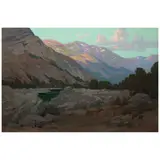 Elmer Wachtel, Malibu Canyon, oil on canvas