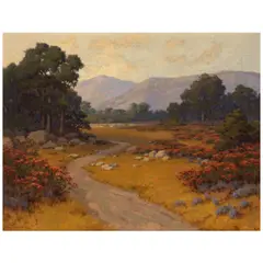 John Marshall Gamble, Wildflowers, oil on canvas