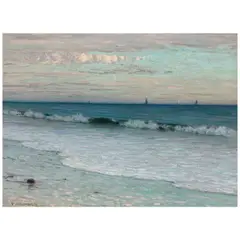 The Shore at Twilight by Frank Cuprien, oil on canvas, sold Nov 2025