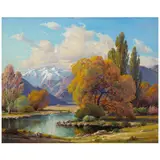 Paul Grimm, Autumn Reflections, 1959, oil on canvas
