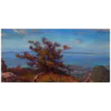 John Comer, Santa Cruz Island, oil on canvas