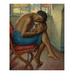 Mischa Askenazy, Mother and Child, oil on canvas