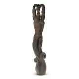 Donal Hord, Descending Sun, 1962, parcel-gilt bronze