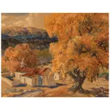 Carl von Hassler, Autumn Glory, 1939, mixed media on paperboard