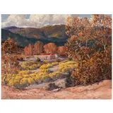 Carl von Hassler, Autumn in Tesuque, oil on canvas