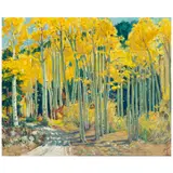 Joseph Roy 'Jr' Willis, Aspen Forest on the Road to Twining (Near Taos, New Mexico), oil on canvas