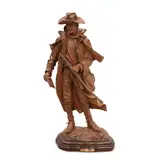 Bill Nebeker, Longing for Home, bronze with reddish brown patina