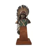 Dave McGary, Iron Hail (Bust), polychrome bronze