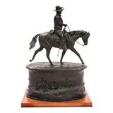 Harry Jackson, John Wayne: First Unfinished Model for the Monument, 1981, bronze with brown patina