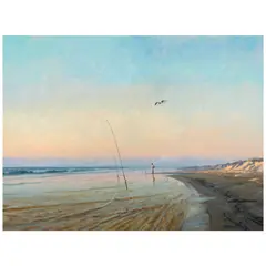 Al Barnes, The Surf Fisherman, oil on canvas