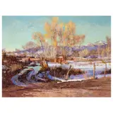 Walt Gonske, Lower Ranchitos in March, 1983, oil on canvas