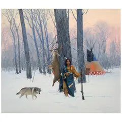 Native Scenes (a group of three) by John Brent Jarvis, sold Nov 2025