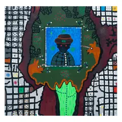 Roy De Forest, Harry, 1971, polymer paint on canvas
