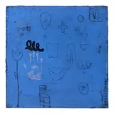 Squeak Carnwath, Blue Stuff, 1992, oil and alkyd on canvas