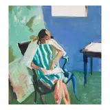 Bruce McGaw, Seated Woman Reading, 1961, oil on canvas