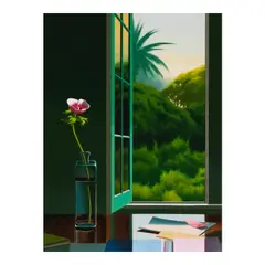 Bruce Cohen, Untitled (Still Life with Anemone), 2008, oil on canvas