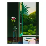 Bruce Cohen, Untitled (Still Life with Anemone), 2008, oil on canvas