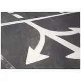 Roger Edward Kuntz, Asphalt Triple Arrows (Sign series), 1962, oil on canvas