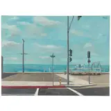 Roger Edward Kuntz, Coast Highway, circa 1970, oil on canvas