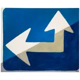 Roger Edward Kuntz, Double Arrow (Sign series), 1962, oil on canvas