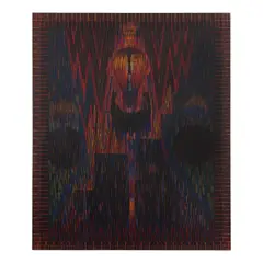 Lee Mullican, Guardian Portrait, 1978, oil on linen