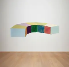 Ronald Davis, Bend (from the Dodecagon series), 1967, molded polyester resin on fiberglass