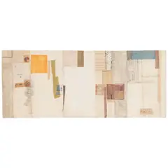 William Dole, Long Gone, 1962, ink, paper and printed paper collage on board
