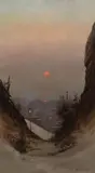 Jules Tavernier, Sunrise, San Francisco (View Toward Market St. from Twin Peaks)