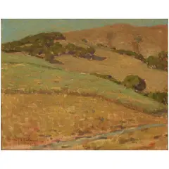 Afternoon (Study) by Granville Redmond, 1917, oil on canvas, sold Apr 2025