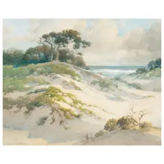 Percy Gray, Sand Dunes of Monterey, watercolor on paper